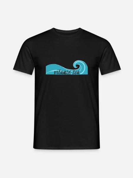 Surfer / Surfing: Vitamin Sea - Men's T-Shirt - black