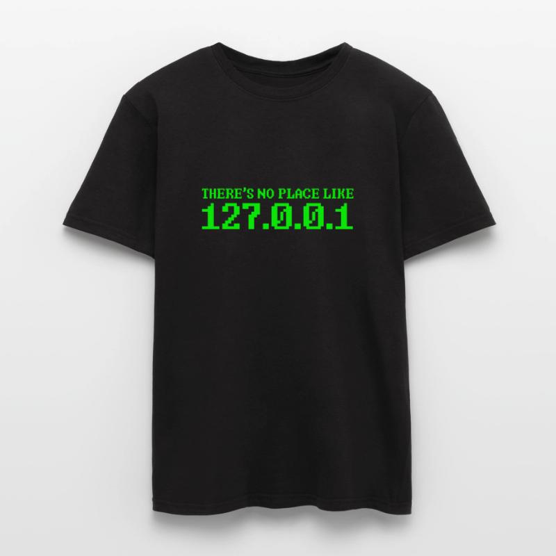 127.0.0.1 computer nerd outsider computer science Men’s T-shirt