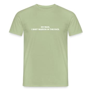 MARVIN - Men's T-Shirt - sage - Front - AI Model Male 178 light (178cm)