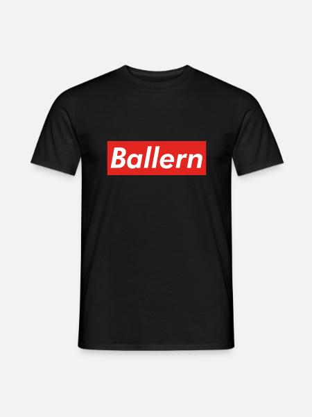 Ballern CR - Männer T-Shirt - Schwarz