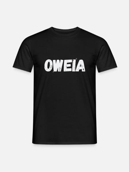 Oweia - Männer T-Shirt - Schwarz