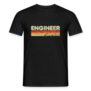 Engineers - Funny Sarcastic Engineering - Männer T-Shirt - Schwarz - Vorne - AI Model Male 178 light (178cm)