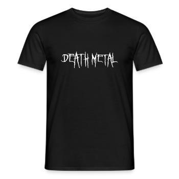 Death metal - T-shirt homme - noir - Devant - AI Model Male 178 light (178cm)