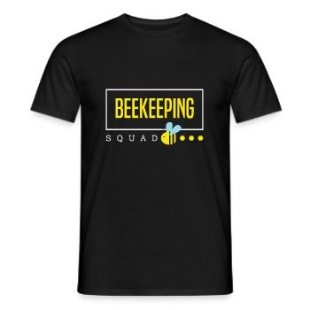 Beekeeping Squad Honey Nature Wildlife Bees - Men's T-Shirt - black - Front - AI Model Male 178 light (178cm)