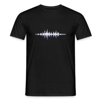 Onde sonore - T-shirt homme - noir - Devant - AI Model Male 178 light (178cm)