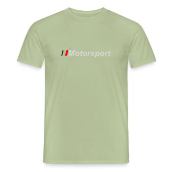 Sport automobile - T-shirt homme - vert sauge - Devant - AI Model Male 178 light (178cm)