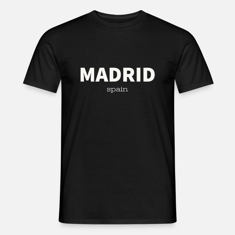 MADRID - Männer T-Shirt - Schwarz