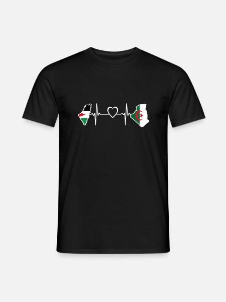 palestine algerie - T-shirt homme - noir