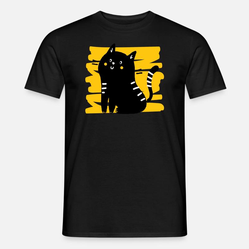 Kitty - Männer T-Shirt - Schwarz