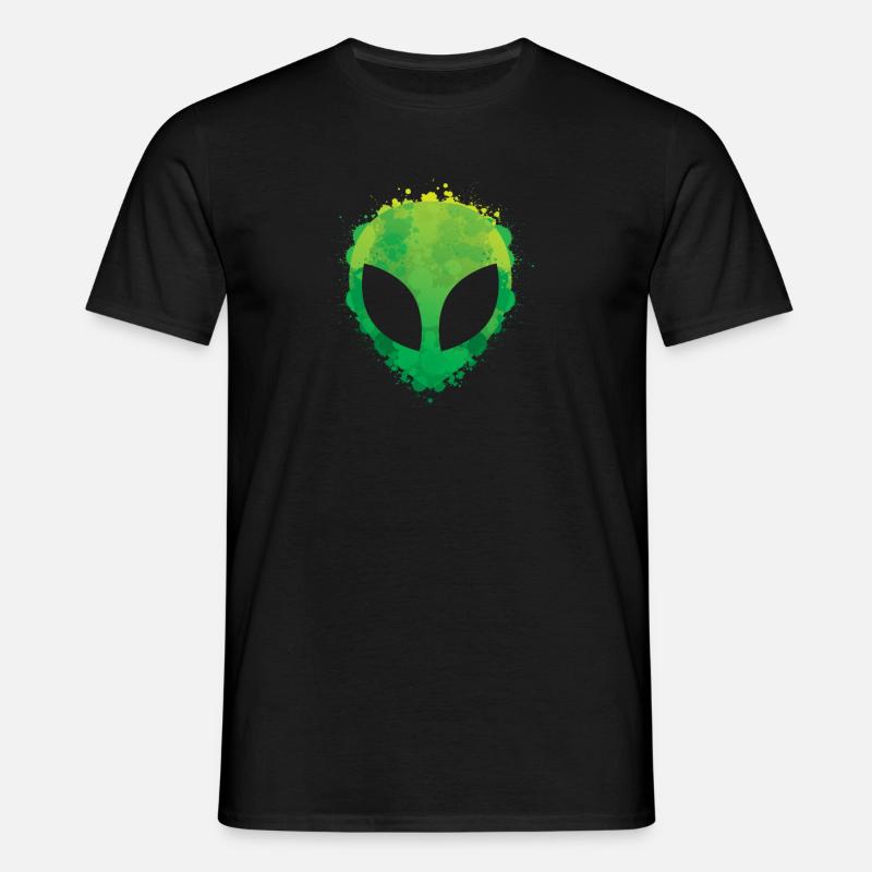Alien Graffiti Style - Männer T-Shirt - Schwarz