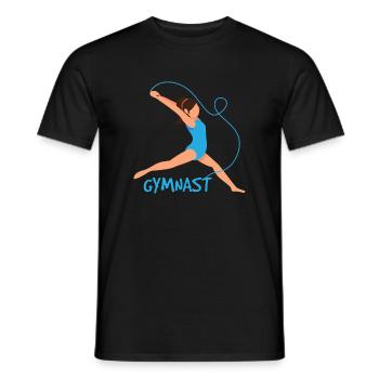 Turnen Rhythmische Sportgymnastik - Männer T-Shirt - Schwarz - Vorne - AI Model Male 178 light (178cm)