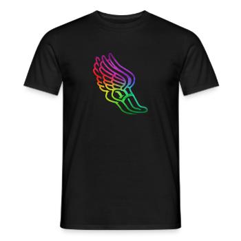 athletics - Men's T-Shirt - black - Front - AI Model Male 178 light (178cm)