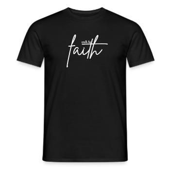 Faith belief - Men's T-Shirt - black - Front - AI Model Male 178 light (178cm)
