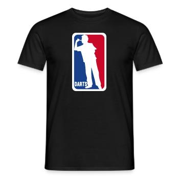 Darts Darts Darts Player Bullseye Dartboard - Men's T-Shirt - black - Front - AI Model Male 178 light (178cm)