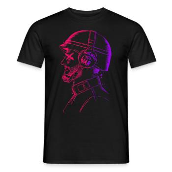 Faire de la musique pas de la guerre - Paix - T-shirt homme - noir - Devant - AI Model Male 178 light (178cm)