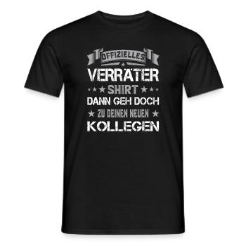 Abschiedsgeschenk Jobwechsel Offizielles Verräter - Männer T-Shirt - Schwarz - Vorne - AI Model Male 178 light (178cm)
