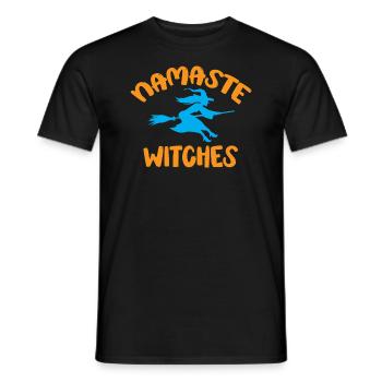 Namaste Witches - halloween - T-shirt homme - noir - Devant - AI Model Male 178 light (178cm)