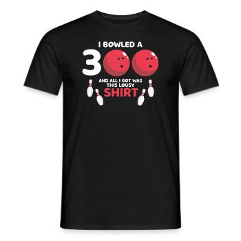 Bowled A 300 & All I Got était ce t-shirt moche - T-shirt homme - noir - Devant - AI Model Male 178 light (178cm)