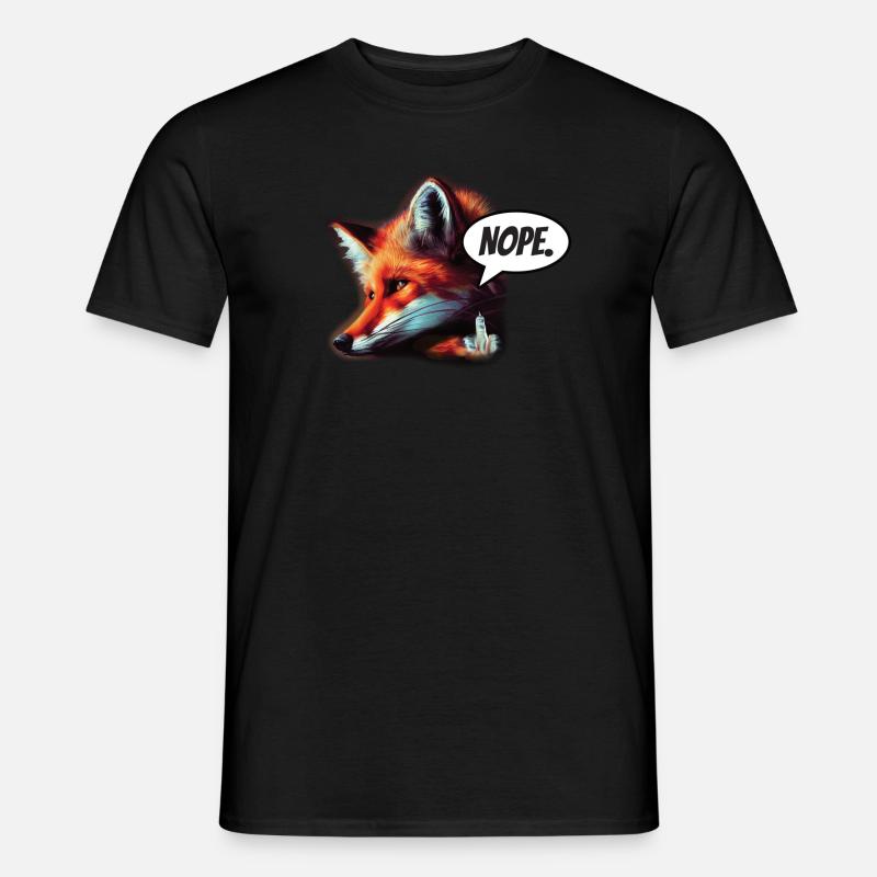 Fox Nope - Men’s T-shirt - black