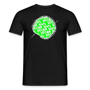 gift idea happy food plant sayings fruit birthday - Men's T-Shirt - black - Front - AI Model Male 178 light (178cm)