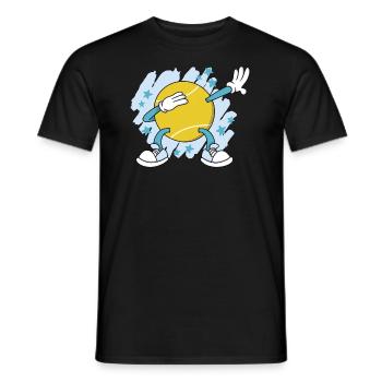 Tennis Dabbing Tennisspieler Dabben Tennisverein - Männer T-Shirt - Schwarz - Vorne - AI Model Male 178 light (178cm)