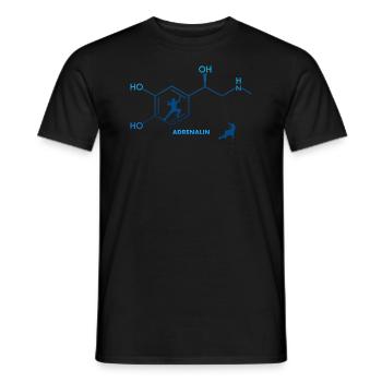 Escalade Escalade Bloc Adrénaline Formule Chimie - T-shirt homme - noir - Devant - AI Model Male 178 light (178cm)