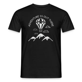 Heißluftballon & Ballon Fahrer Geschenk - Männer T-Shirt - Schwarz - Vorne - AI Model Male 178 light (178cm)