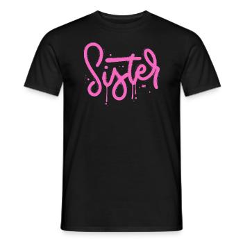 Sis - Men's T-Shirt - black - Front - AI Model Male 178 light (178cm)