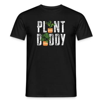 Funny Plant Lover Dad - Plant Daddy Gardener - Men's T-Shirt - black - Front - AI Model Male 178 light (178cm)