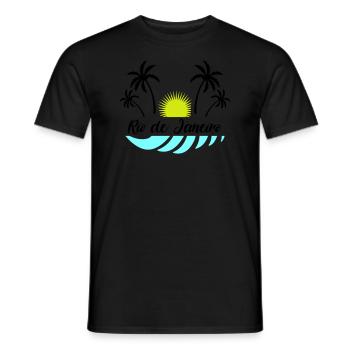 Rio de Janeiro - T-shirt homme - noir - Devant - AI Model Male 178 light (178cm)