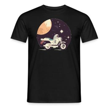 Motorrad fahren - Männer T-Shirt - Schwarz - Vorne - AI Model Male 178 light (178cm)