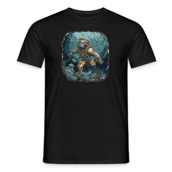 Plongeur - T-shirt homme - noir - Devant - AI Model Male 178 light (178cm)