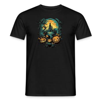 Halloween - Männer T-Shirt - Schwarz - Vorne - AI Model Male 178 light (178cm)