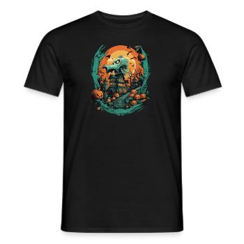 Halloween - Männer T-Shirt - Schwarz - Vorne - AI Model Male 178 light (178cm)