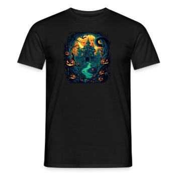 Halloween - Männer T-Shirt - Schwarz - Vorne - AI Model Male 178 light (178cm)
