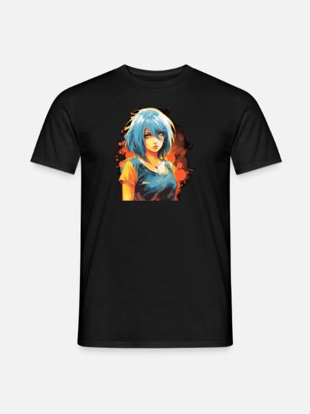 Anime Girl - Men's T-Shirt - black