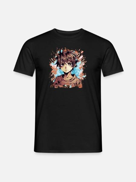 Anime Boy - Men's T-Shirt - black