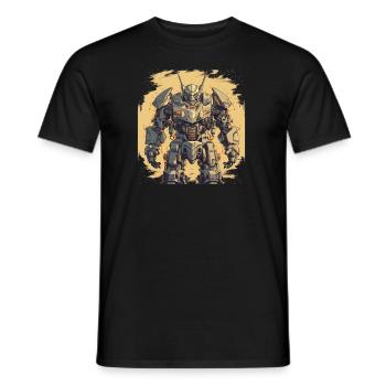 Mecha - Men's T-Shirt - black - Front - AI Model Male 178 light (178cm)