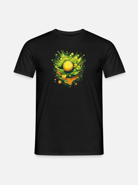 Tennis ball - Men's T-Shirt - black