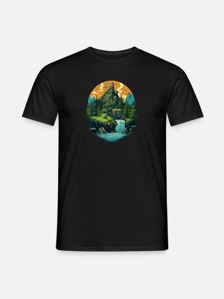 Landscape - Men's T-Shirt - black