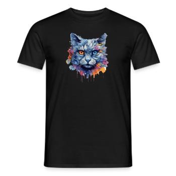 Chat - T-shirt homme - noir - Devant - AI Model Male 178 light (178cm)