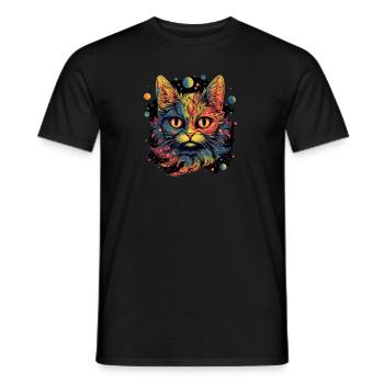 Chat - T-shirt homme - noir - Devant - AI Model Male 178 light (178cm)