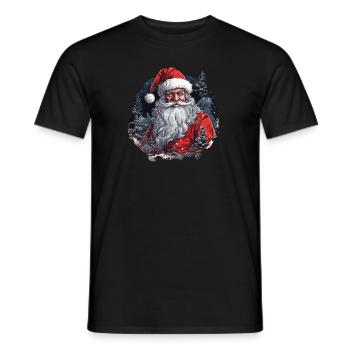 Père Noël - T-shirt homme - noir - Devant - AI Model Male 178 light (178cm)