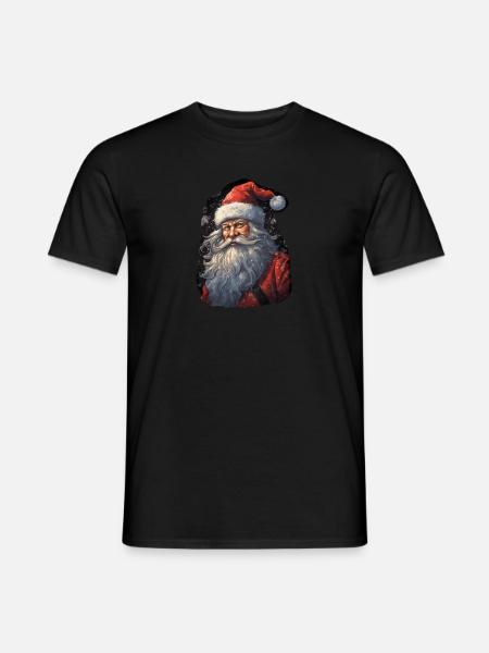 Weihnachtsmann - Männer T-Shirt - Schwarz