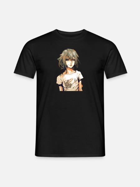 Anime Girl - Men's T-Shirt - black