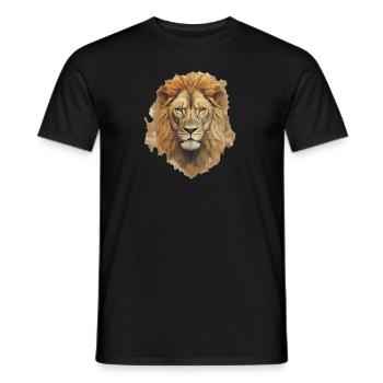 Lion - T-shirt homme - noir - Devant - AI Model Male 178 light (178cm)