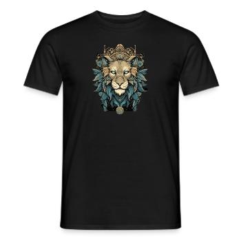 Lion - T-shirt homme - noir - Devant - AI Model Male 178 light (178cm)