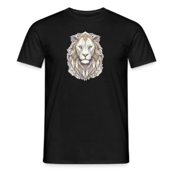 Lion - T-shirt homme - noir - Devant - AI Model Male 178 light (178cm)