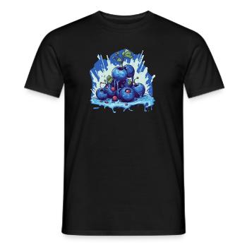 Blaubeere - Männer T-Shirt - Schwarz - Vorne - AI Model Male 178 light (178cm)