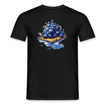 Blaubeere - Männer T-Shirt - Schwarz - Vorne - AI Model Male 178 light (178cm)